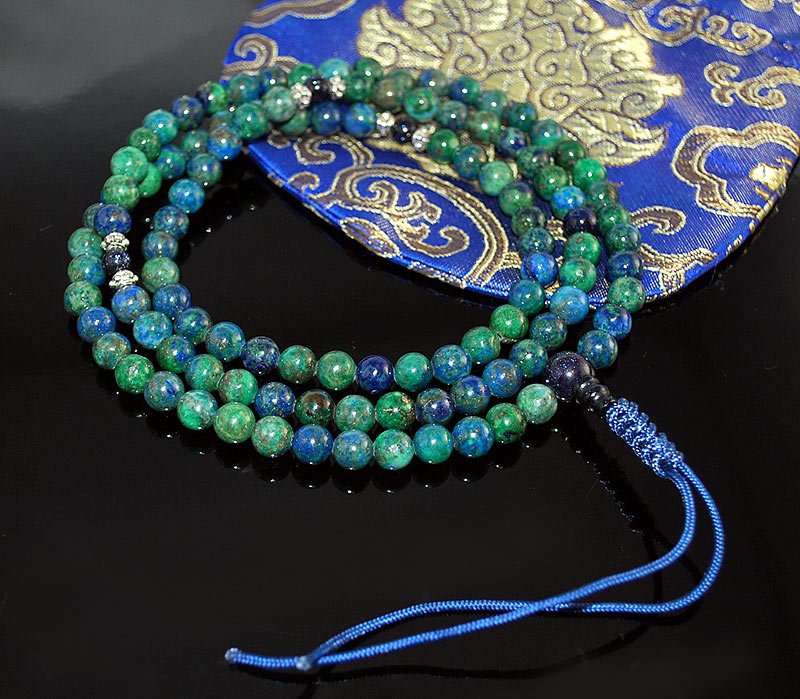 Chrysocolla Mala Prayer Beads