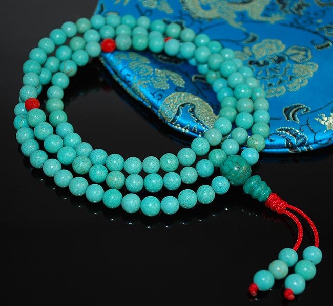 6mm Turquoise and Coral
