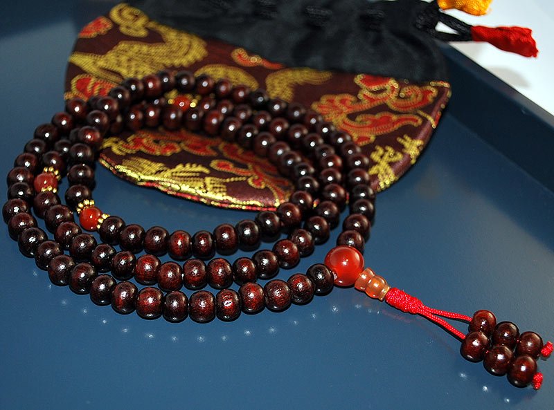 Red Sandalwood Tibetan Mala