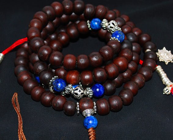Bodhi Seed and Lapis Mala