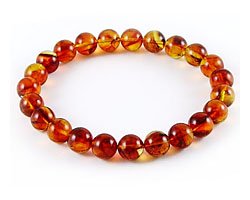 Amber Wrist Mala Bracelet