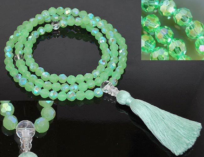 Green Tara Crystal Mala