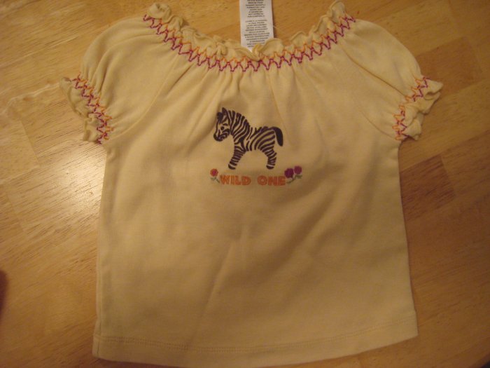 Gymboree Savanna Sunset "Wild One" shirt top 3 - 6 mths NWT Savannah