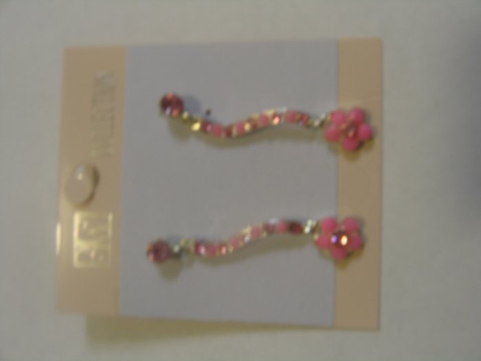 Lovely Baby Pink Stone Earrings