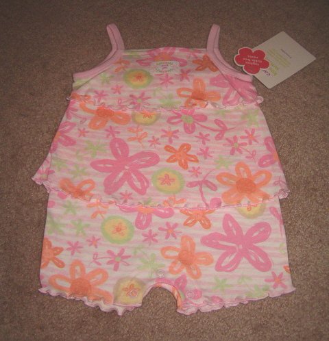 NWT *Carter's* Pink Floral Sunsuit 3mths