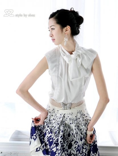 BL919 yellow and white silk lining