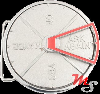 Spinning magic answer Belt Buckle