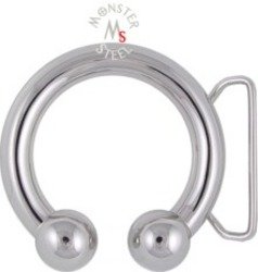 Circular Barbell Belt Buckle
