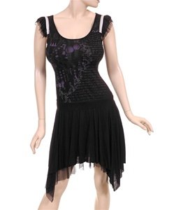 Super Fun Black Asymetrical Dress