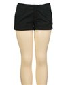 Black Cotton Shorts
