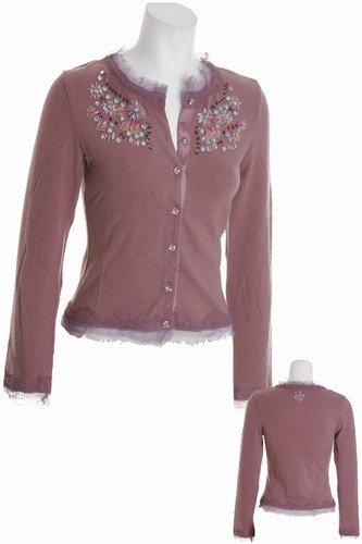 Dusty Purple Shabby Chic Sweater