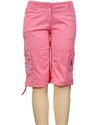 Pink Bermuda Short with Embroidery