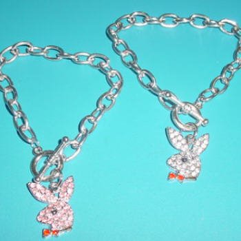 Crystal Playboy Bunny Toggle Bracelet