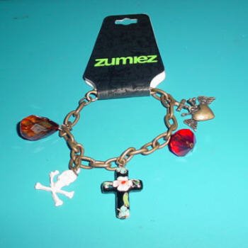 Two pack of Different Zumiez Skull Charm Bracelets