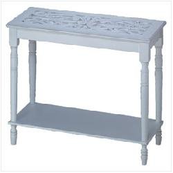 INTRICATELY CARVED-TOP TABLE