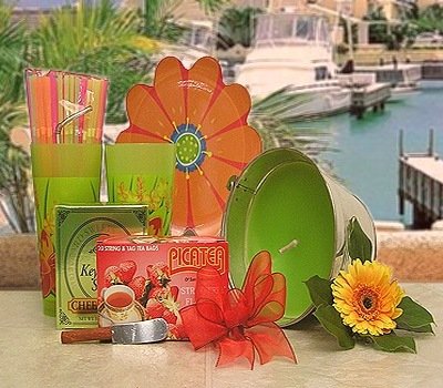Colorful Summer Party giTf baske. NIB