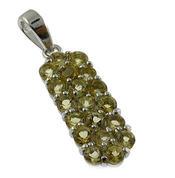 925 silver with Genuine Citrine Pendant