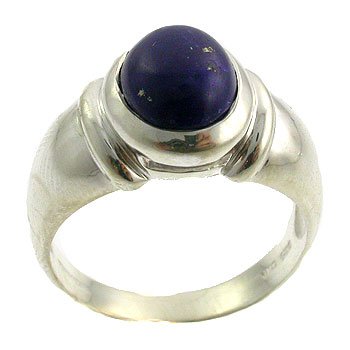 925 Sterling with Genuine Lapis Silver Ring size 9