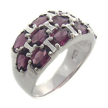 925 Sterling Silver With Genuine Amethyst Ring size 9