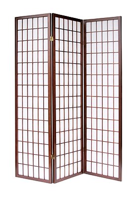 3 Panel Shoji Room Divider Cherry