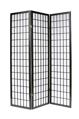 3 Panel Shoji Room Divider Black