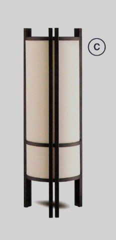 Zen contemporary black metal table lamp 24"H