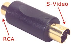 Dayton SVC2 RCA Jack To S-Video Plug Converter
