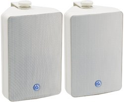 Atlas Sound SM52-W 5-1/4" 2-Way Speaker Pair White 8 Ohm