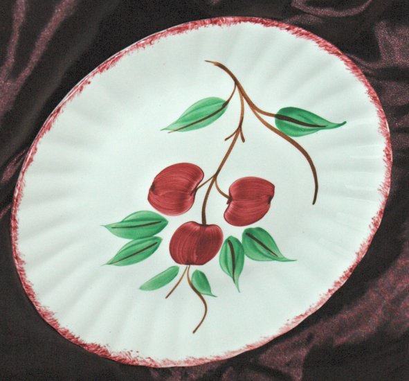 BLUE RIDGE Southern Potteries Inc. CHERRY BOUNCE Hand Painted Deep Well Platter