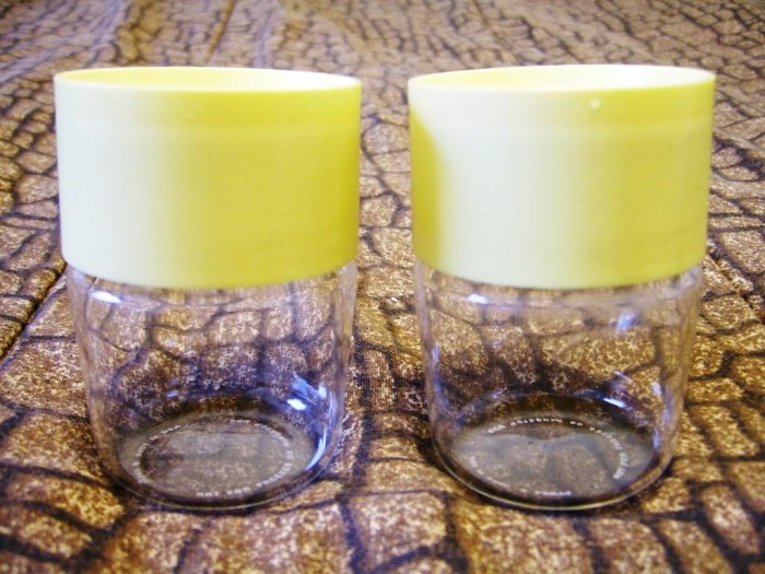 Vintage 70's Pyrex Yellow Stackable Containers w/ Lids!