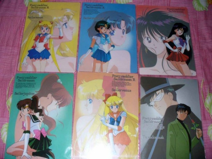 Sailor Moon Shitajiki Set of 6 *RARE*
