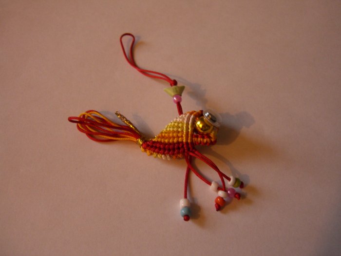 Golden Fish - Mobile Phone Charm