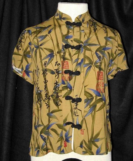 CLIO Petites Asian Inspired Blouse w/frog closuresSz PS