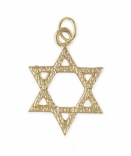 24k Gold plated Star of David Pendant or Charm
