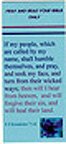 Laminated Scripture bookmarks 3 for S2.00