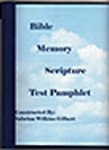 Bible Memory Scripture Test Pamphlet $6.99