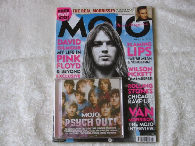 Mojo 149. David Gilmour – My Life in Pink Floyd. Van Morrison interview. 15 track psychedelic CD.