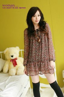 Long Sleeved Chiffon Blouse