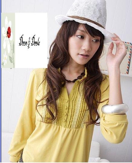 Yellow Cotton Jersey Top