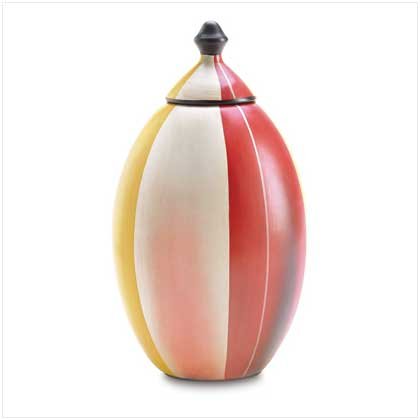 # 38659 CARNIVAL STRIPE LIDDED JAR