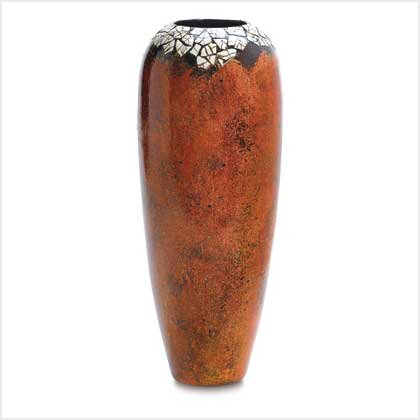 # 38738 Coppery metallic glaze vase