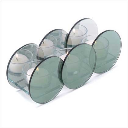 #38590 Reflective circle candle holder