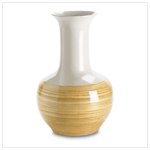 # 38737 Spun Bamboo Necked Vase