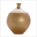 # 38387 Lacquer and Bamboo Ceramic Vase