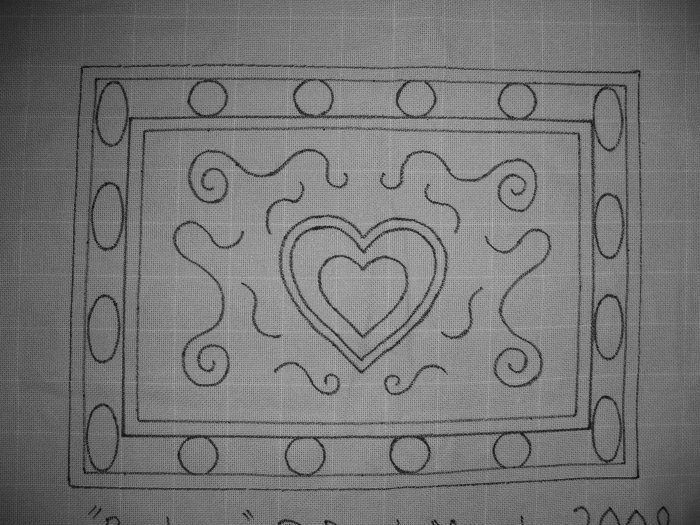 Big Love rug hooking pattern