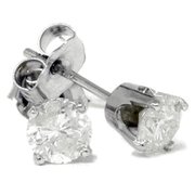 14k White Gold .50ct Diamond Stud Earrings