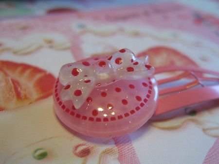 Dots and Ribbon - Pink and Pink
