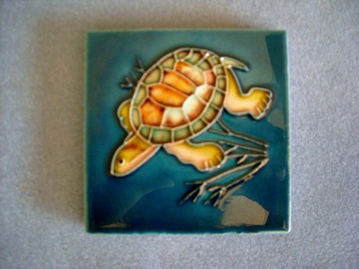 Ceramic Turtle Tile Coaster