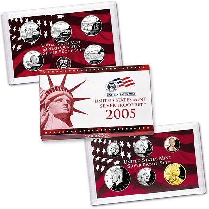 2005 Silver Proof Set - with original government packaging