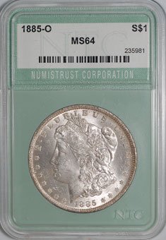 1885-O Morgan Dollar NTC MS64 - af0